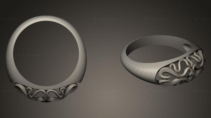 Ювелирные перстни и кольца ( Золотое кольцо, JVLRP_0018) 3D модель для ЧПУ станка